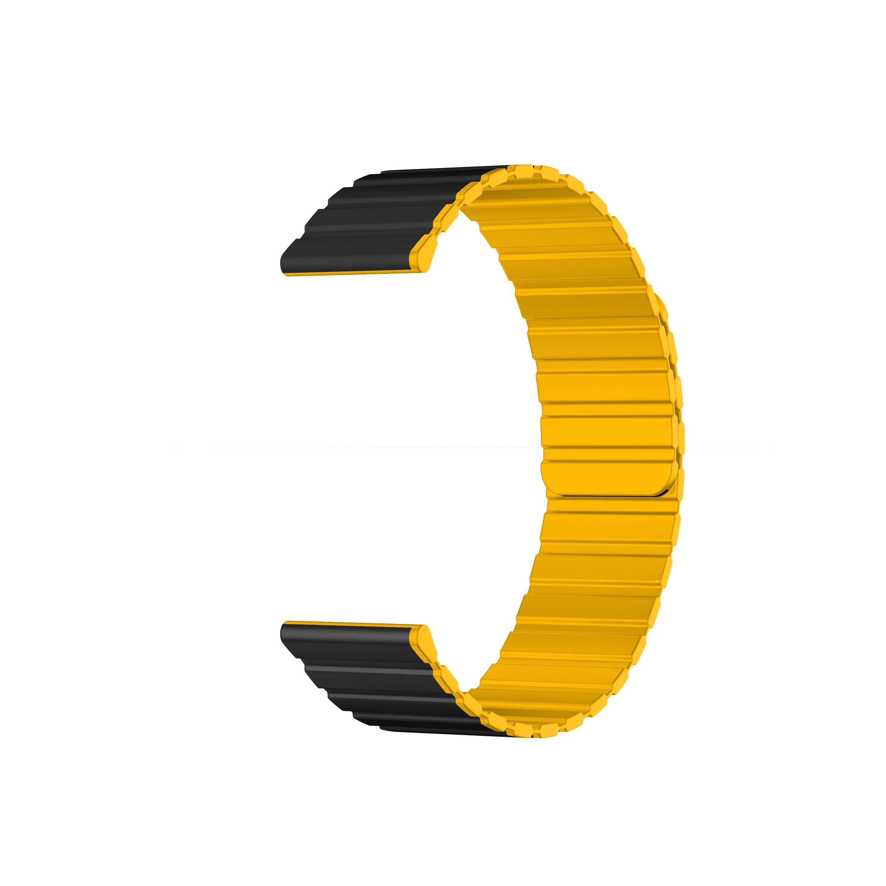 Kieslect 22MM Black Yellow Dual-tone Strap